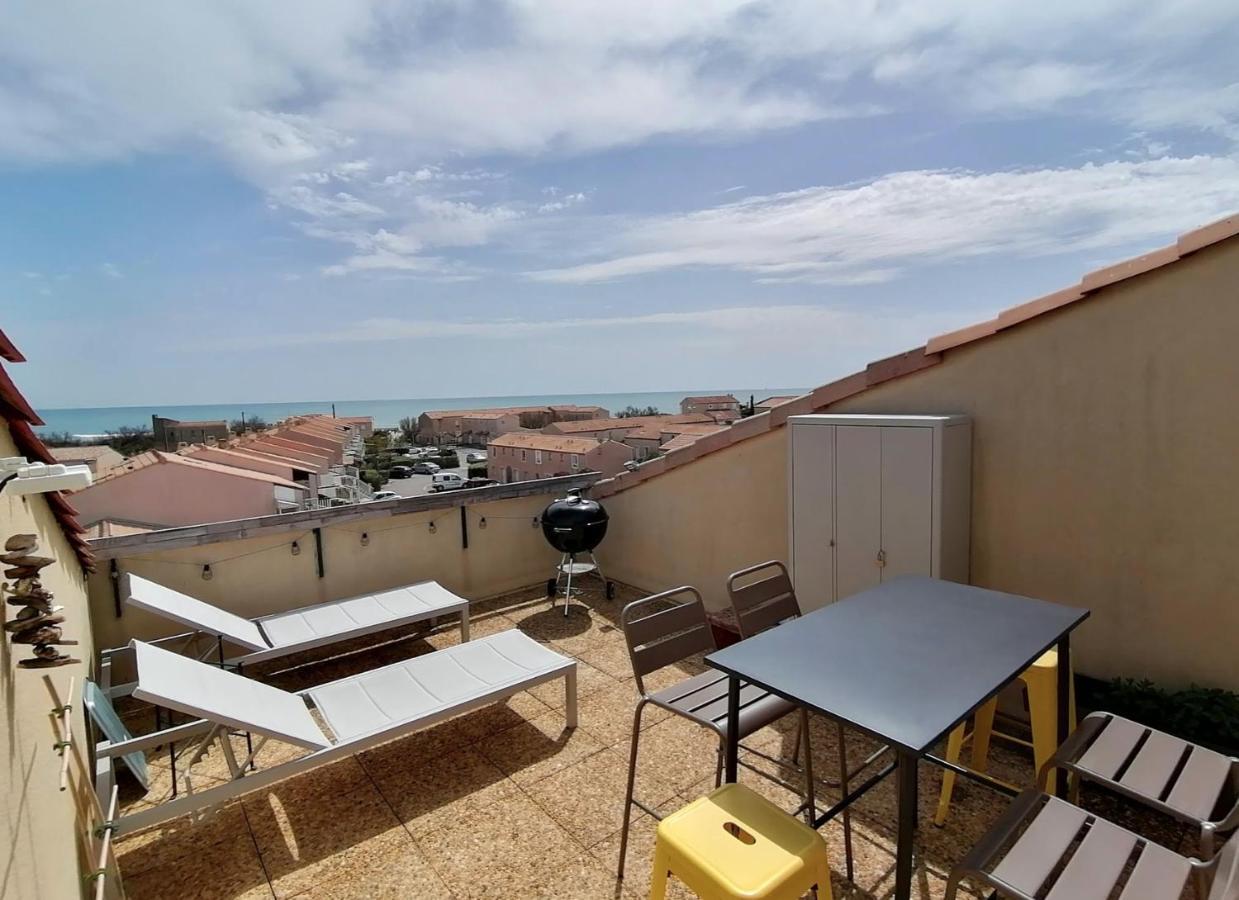 Duplex Terrasse Vue Mer Acces Plage Et Piscine... Frontignan Bagian luar foto